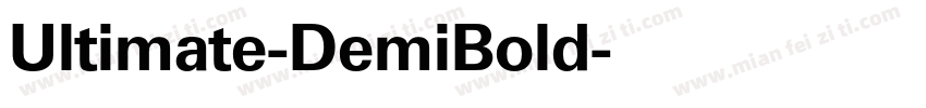 Ultimate-DemiBold字体转换