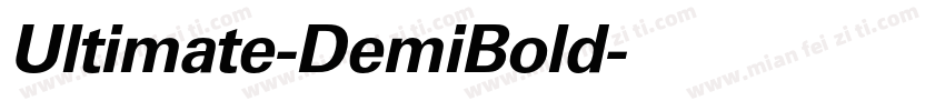 Ultimate-DemiBold字体转换