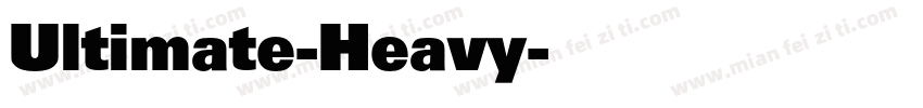 Ultimate-Heavy字体转换