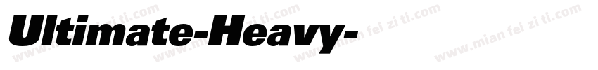 Ultimate-Heavy字体转换