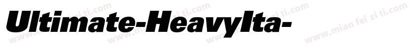 Ultimate-HeavyIta字体转换