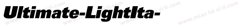 Ultimate-LightIta字体转换