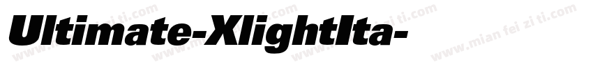 Ultimate-XlightIta字体转换