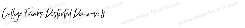 CollegeFreaksDistortedDemo-vo87字体转换