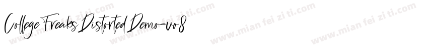 CollegeFreaksDistortedDemo-vo87字体转换