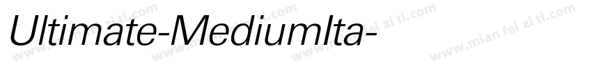 Ultimate-MediumIta字体转换
