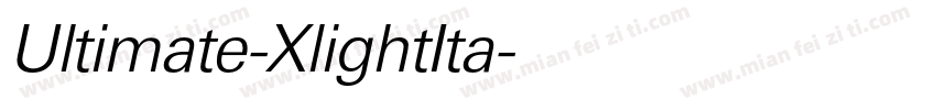 Ultimate-XlightIta字体转换