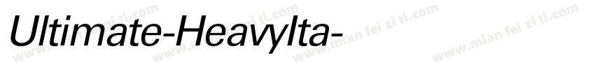 Ultimate-HeavyIta字体转换