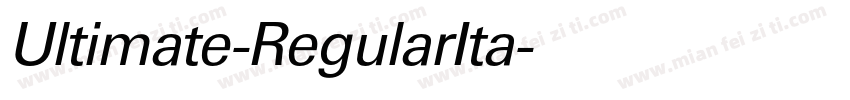 Ultimate-RegularIta字体转换