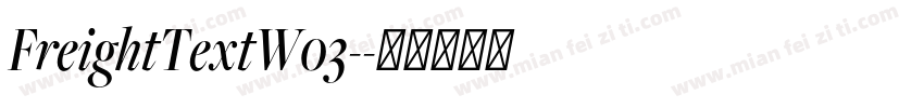 FreightTextW03-字体转换