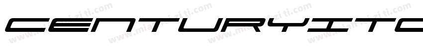 CenturyITCBQ-UltraItalic字体转换