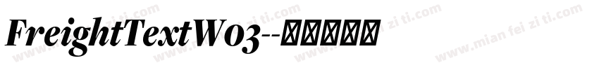 FreightTextW03-字体转换