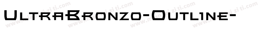 UltraBronzo-Outline字体转换
