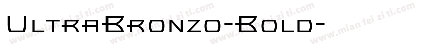 UltraBronzo-Bold字体转换