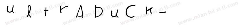 Ultraduck字体转换