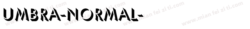Umbra-Normal字体转换