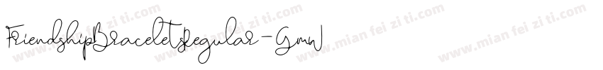 FriendshipBraceletsRegular-GmWa字体转换