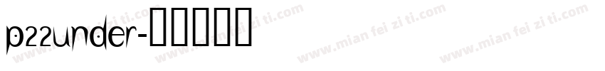 p22under字体转换