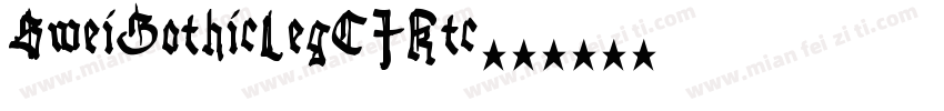 SweiGothicLegCJKtc字体转换