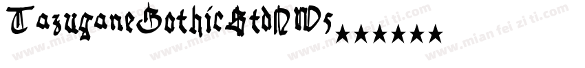 TazuganeGothicStdNW5字体转换