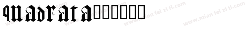 quadrata字体转换
