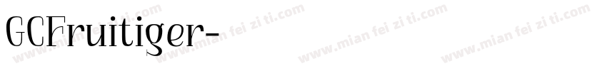 GCFruitiger字体转换