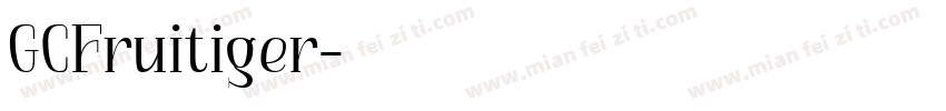 GCFruitiger字体转换