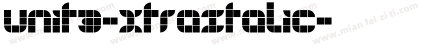 Unit3-XtraItalic字体转换