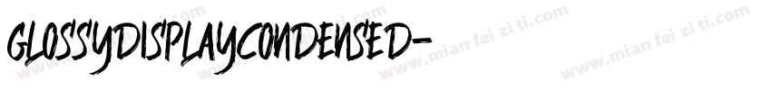 GlossyDisplayCondensed字体转换