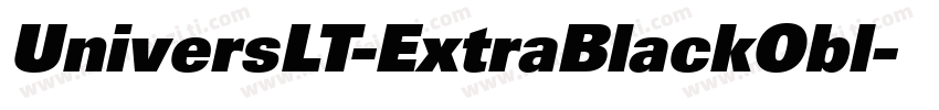 UniversLT-ExtraBlackObl字体转换