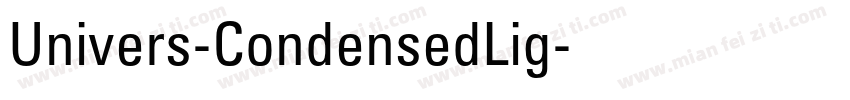 Univers-CondensedLig字体转换