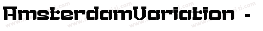AmsterdamVariation字体字体转换