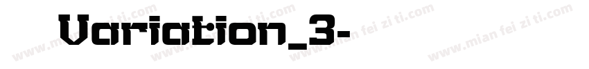 阿姆斯特丹Variation_3字体转换