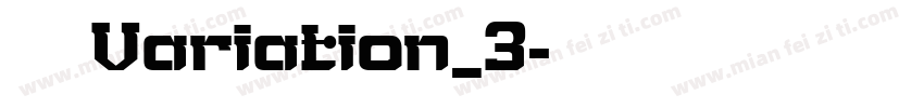 阿姆斯特丹Variation_3字体转换
