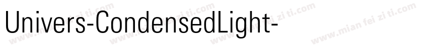 Univers-CondensedLight字体转换