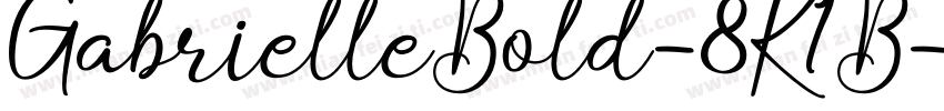 GabrielleBold-8K1B字体转换