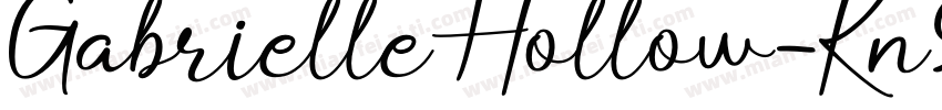 GabrielleHollow-Kn9D字体转换