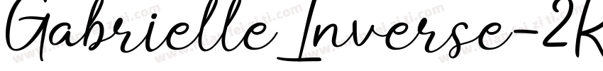 GabrielleInverse-2RAw字体转换