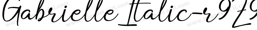 GabrielleItalic-r9Z9字体转换
