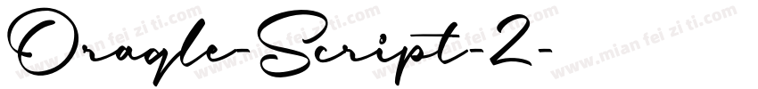 Oraqle-Script-2字体转换