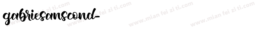 gabriesanscond字体转换