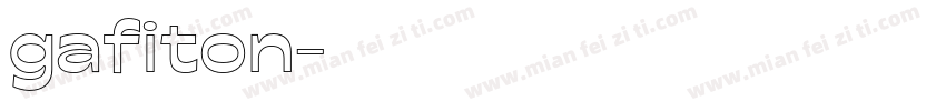 gafiton字体转换