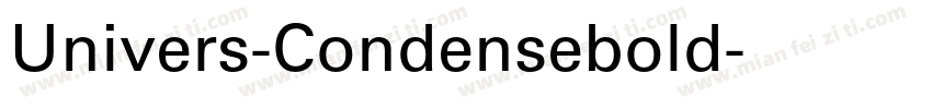 Univers-Condensebold字体转换