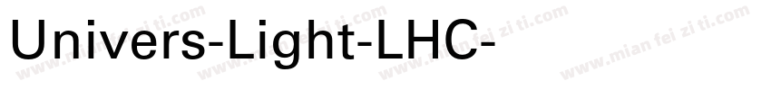 Univers-Light-LHC字体转换