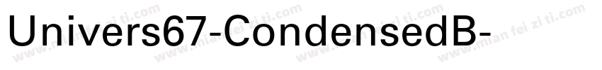 Univers67-CondensedB字体转换