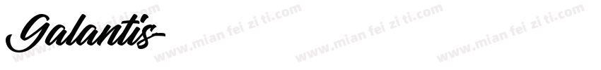 Galantis字体转换