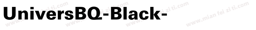 UniversBQ-Black字体转换
