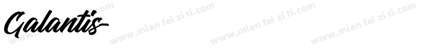Galantis字体转换