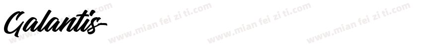 Galantis字体转换