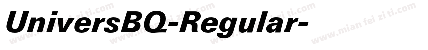 UniversBQ-Regular字体转换